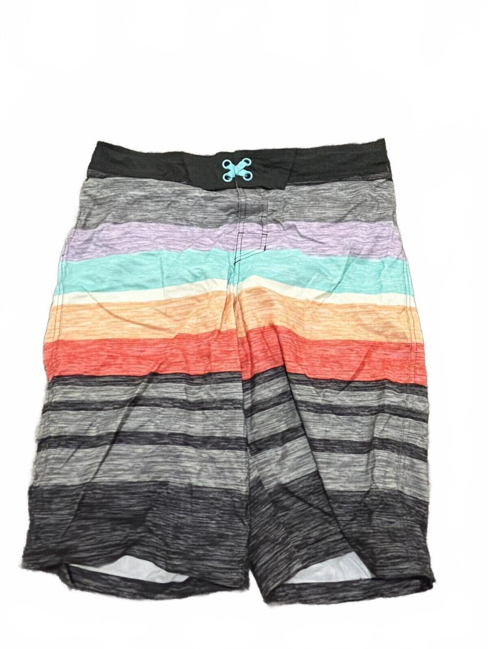 Art Class Boys Multi-Striped Board Shorts Size 18